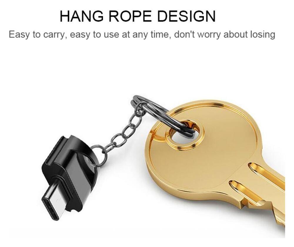 USB-C SD Kaartlezer voor Laptop / Smartphone Zwart afbeelding 5