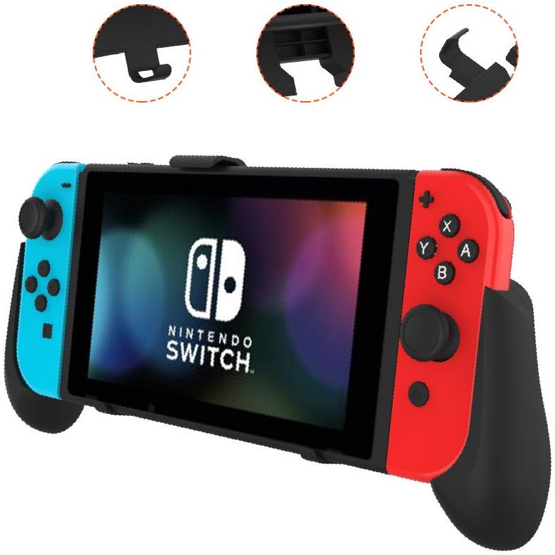 Houder voor Ergonomisch Gamen/Grip Nintendo Switch/Switch Lite Zwart afbeelding 4
