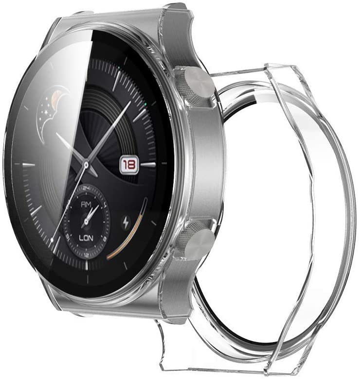 Huawei Watch GT 2 46MM Hoesje Hard Plastic met Tempered Glass Clear afbeelding 2