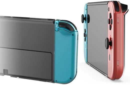 Nintendo Switch OLED Hoesje Schokbestendig Bescherm Case Transparant afbeelding 4