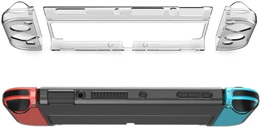 Nintendo Switch OLED Hoesje Schokbestendig Bescherm Case Transparant afbeelding 7