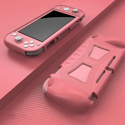 Nintendo Switch Lite Hoesje Flexibele TPU Cover Roze afbeelding 3