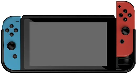 Nintendo Switch Hoesje Schokbestendig TPU Case met Kickstand Zwart afbeelding 2