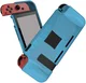Nintendo Switch Hoesje Schokbestendig TPU Case met Kickstand Blauw
