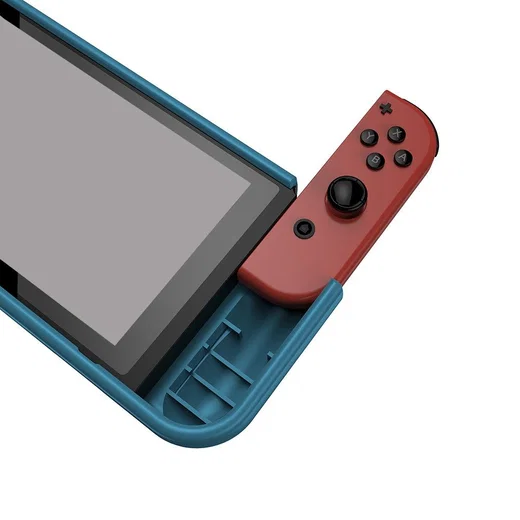 Nintendo Switch Hoesje Schokbestendig TPU Case met Kickstand Blauw afbeelding 3