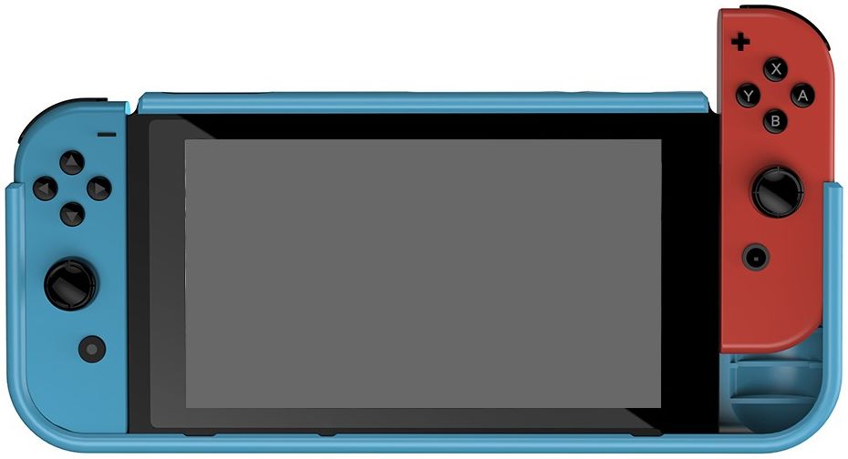 Nintendo Switch Hoesje Schokbestendig TPU Case met Kickstand Blauw afbeelding 2