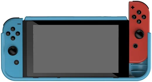 Nintendo Switch Hoesje Schokbestendig TPU Case met Kickstand Blauw afbeelding 2