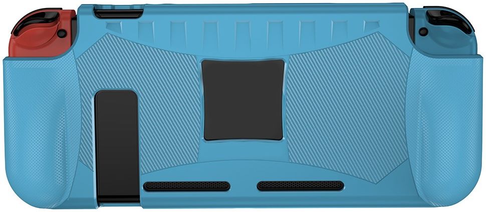 Nintendo Switch Hoesje Schokbestendig TPU Case met Kickstand Blauw afbeelding 8