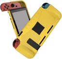 Nintendo Switch Hoesje Schokbestendig TPU Case met Kickstand Geel