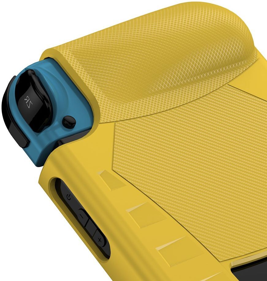 Nintendo Switch Hoesje Schokbestendig TPU Case met Kickstand Geel afbeelding 4