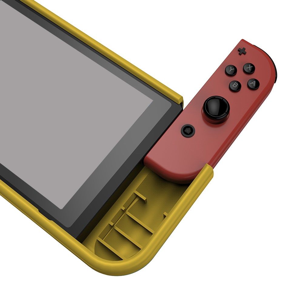 Nintendo Switch Hoesje Schokbestendig TPU Case met Kickstand Geel afbeelding 3