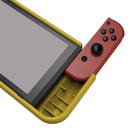 Nintendo Switch Hoesje Schokbestendig TPU Case met Kickstand Geel afbeelding 3