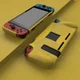 Nintendo Switch Hoesje Schokbestendig TPU Case met Kickstand Geel afbeelding 5