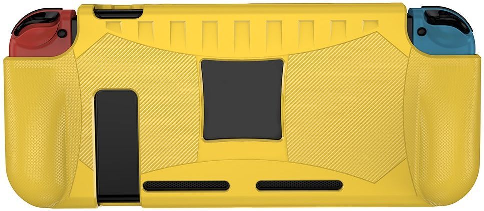 Nintendo Switch Hoesje Schokbestendig TPU Case met Kickstand Geel afbeelding 8