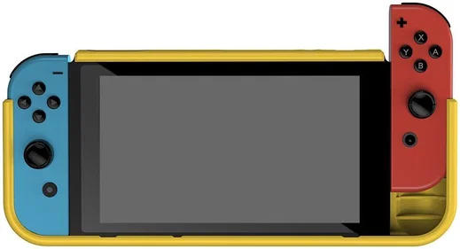 Nintendo Switch Hoesje Schokbestendig TPU Case met Kickstand Geel afbeelding 2
