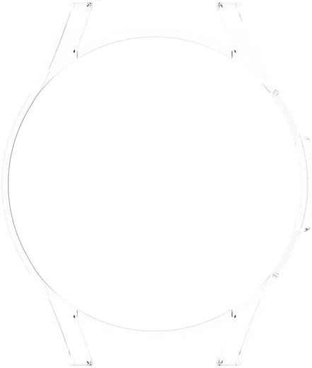Samsung Galaxy Watch 4 Classic 42MM Hoesje - Hard Plastic Bumper - Clear afbeelding 6