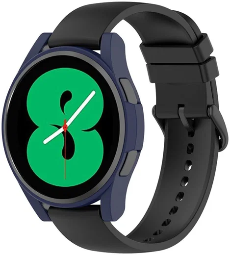 Samsung Galaxy Watch 4 44MM Hoesje - Hard Plastic Bumper - Blauw afbeelding 6