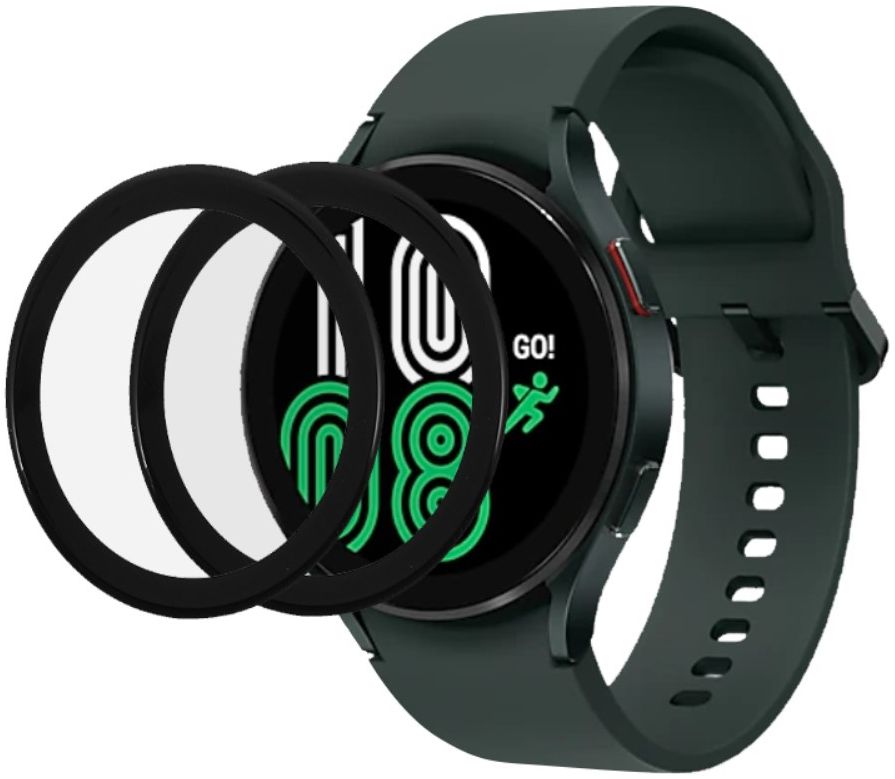 Samsung Galaxy Watch 4 44MM Screen Protector - Volledig Dekkend Zwart afbeelding 1