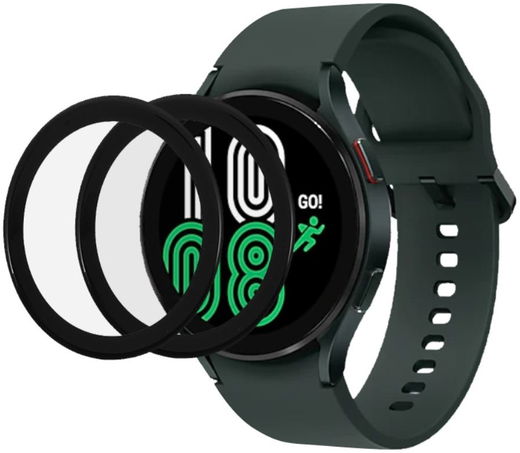 Samsung Galaxy Watch 4 44MM Screen Protector - Volledig Dekkend Zwart afbeelding 1