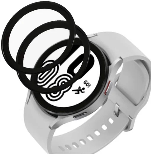 Samsung Galaxy Watch 4 40MM Screen Protector Volledig Dekkend Zwart afbeelding 1