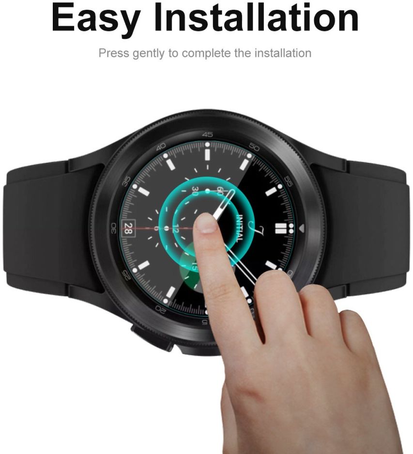 Samsung Galaxy Watch 4 Classic 46MM Screen Protector - Display Folie 2P afbeelding 2