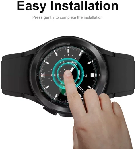 Samsung Galaxy Watch 4 Classic 46MM Screen Protector - Display Folie afbeelding 2