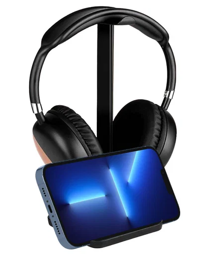Universele Koptelefoon Houder - Headset Stand voor op je Bureau Zwart afbeelding 3