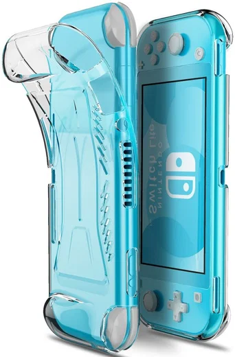 Nintendo Switch Lite Hoesje Schokbestendig en Dun TPU Transparant afbeelding 1
