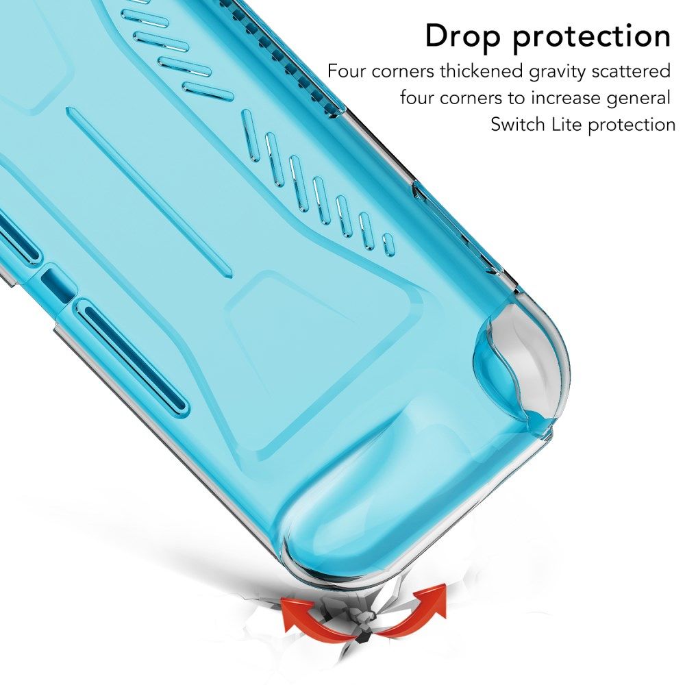 Nintendo Switch Lite Hoesje Schokbestendig en Dun TPU Transparant afbeelding 3