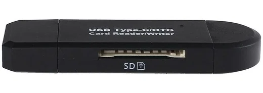 On The Go Geheugenkaartlezer USB 2.0 / MicroUSB / USB-C Cardreader afbeelding 7
