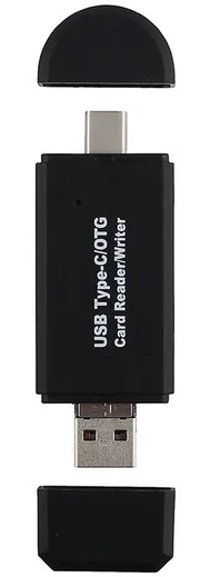 On The Go Geheugenkaartlezer USB 2.0 / MicroUSB / USB-C Cardreader afbeelding 9