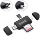 On The Go Geheugenkaartlezer USB 2.0 / MicroUSB / USB-C Cardreader afbeelding 1