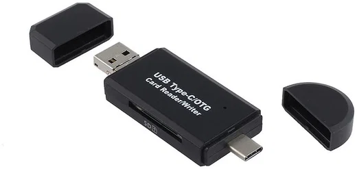 On The Go Geheugenkaartlezer USB 2.0 / MicroUSB / USB-C Cardreader afbeelding 12