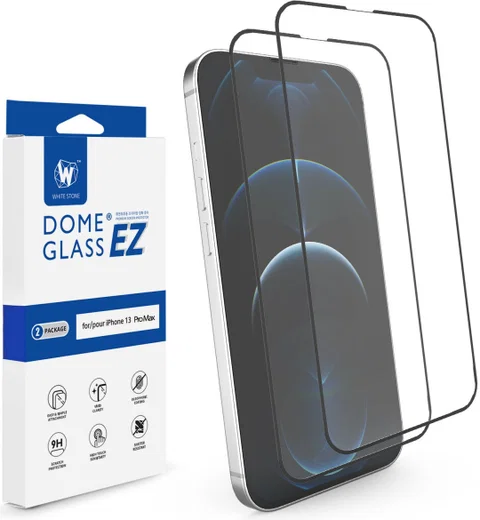 Whitestone EZ Glass Apple iPhone 13 Pro Max Screen Protector (2-Pack) afbeelding 2