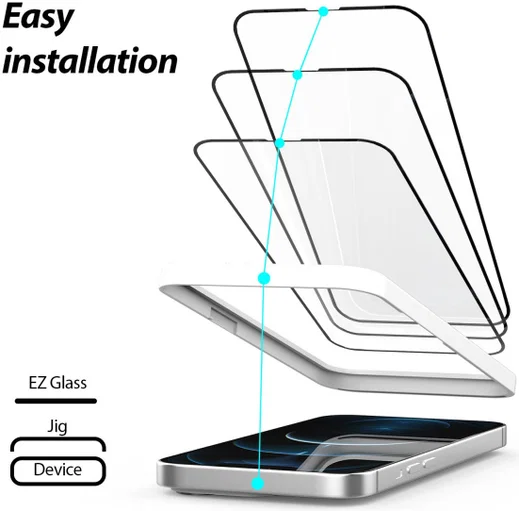 Whitestone EZ Glass Apple iPhone 13 / 13 Pro Screen Protector (2-Pack) afbeelding 2