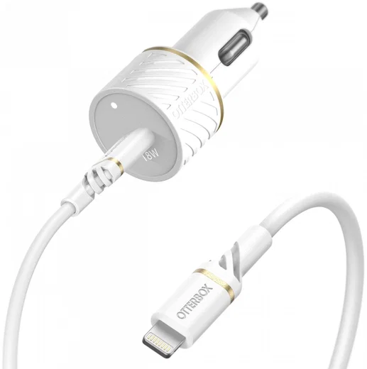 OtterBox 18W PD Autolader Fast Charge + USB-C naar Lightning Kabel 1M afbeelding 1