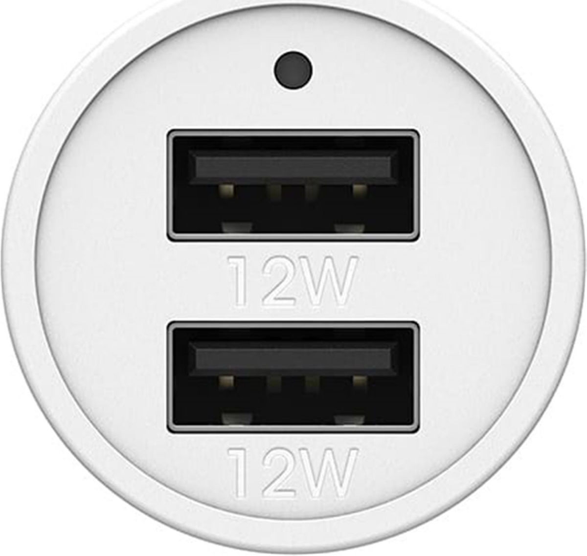 OtterBox 4.8A Dubbele USB Autolader 24W Wit afbeelding 2
