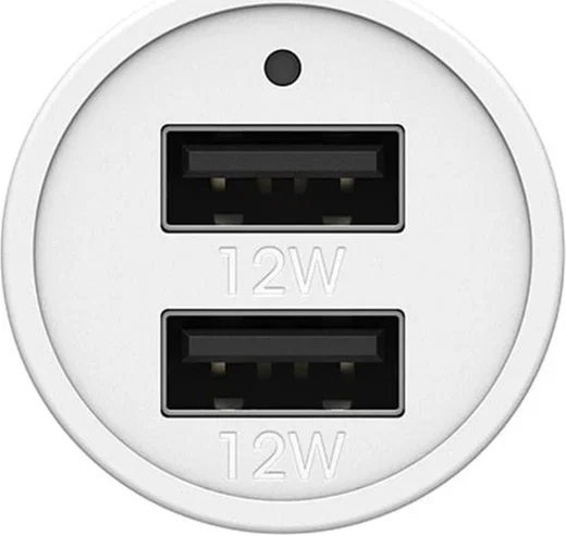 OtterBox 4.8A Dubbele USB Autolader 24W Wit afbeelding 2