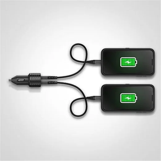 OtterBox 4.8A Dubbele USB Autolader 24W Wit afbeelding 4