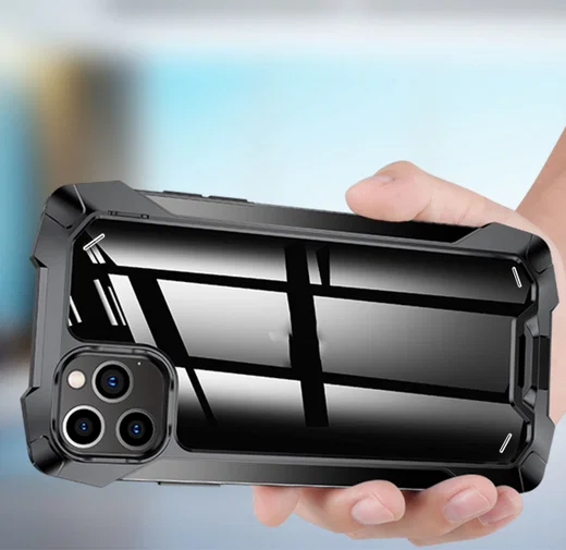 R-Just Metal Airbag Apple iPhone 13 Pro Hoesje Schokbestendig Zwart afbeelding 6
