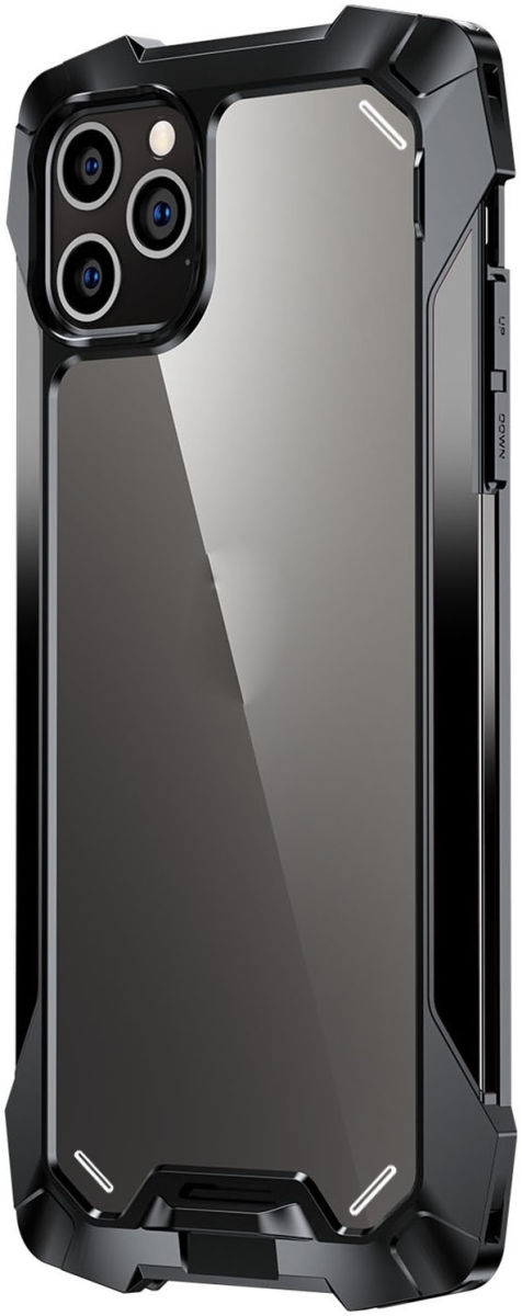 R-Just Metal Airbag iPhone 13 Pro Max Hoesje Schokbestendig Zwart afbeelding 1