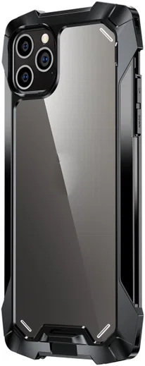 R-Just Metal Airbag iPhone 13 Pro Max Hoesje Schokbestendig Zwart afbeelding 1