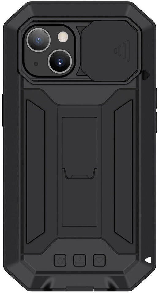 R-Just Sliding Camera Apple iPhone 13 Hoesje Waterdicht Zwart afbeelding 2