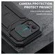 R-Just Sliding Camera Apple iPhone 13 Pro Hoesje Waterdicht Zwart afbeelding 3