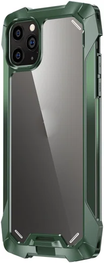 R-Just Metal Airbag iPhone 12 / 12 Pro Hoesje Schokbestendig Groen afbeelding 1
