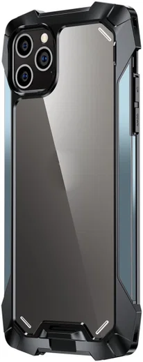 R-Just Metal Airbag iPhone 12 Pro Max Hoesje Schokbestendig Blauw afbeelding 1