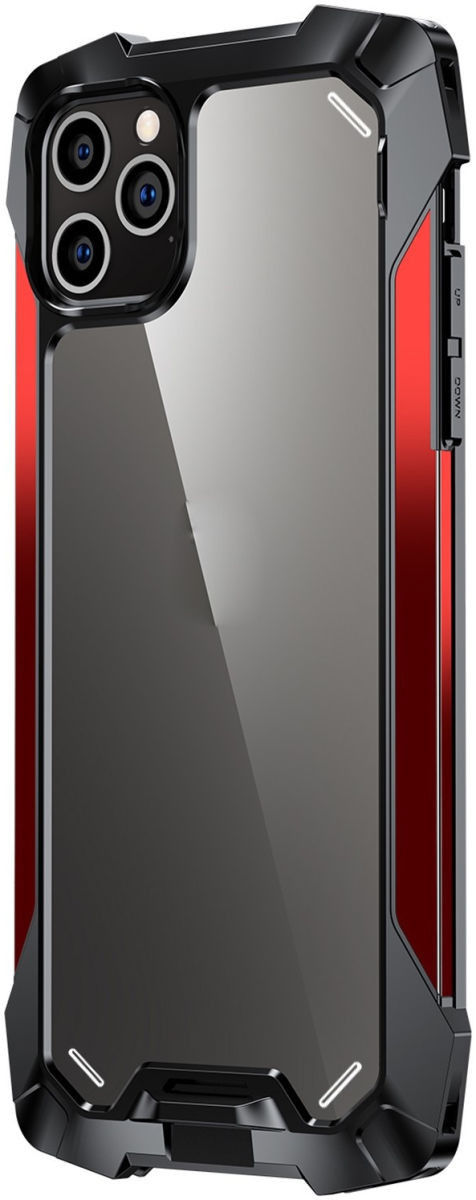 R-Just Metal Airbag iPhone 11 Pro Max Hoesje Schokbestendig Rood afbeelding 1
