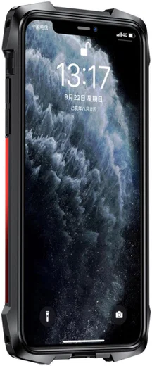 R-Just Metal Airbag iPhone 11 Pro Max Hoesje Schokbestendig Rood afbeelding 8