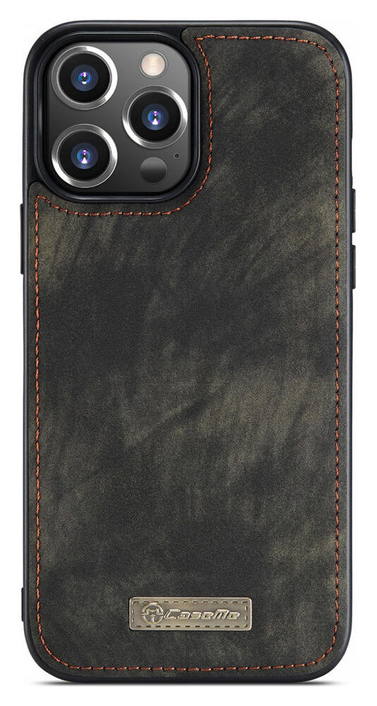 CaseMe 008 iPhone 13 Pro Hoesje Book Case met Back Cover Zwart afbeelding 5