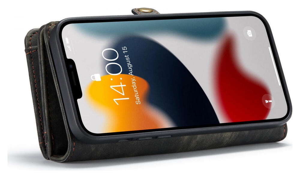 CaseMe 008 iPhone 13 Pro Hoesje Book Case met Back Cover Zwart afbeelding 7